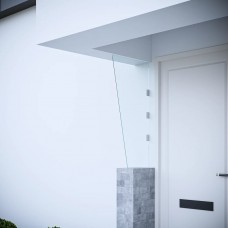 Sānu panelis durvju nojumei, 50x100 cm, rūdīts stikls