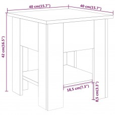 Kafijas galdiņš, ozolkoka krāsa, 40x40x42 cm, inženierijas koks