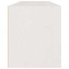 Sienas skapītis, balts, 100x30x35 cm, priedes masīvkoks