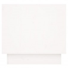 Naktsgaldiņš, 35x34x32 cm, balts, priedes masīvkoks