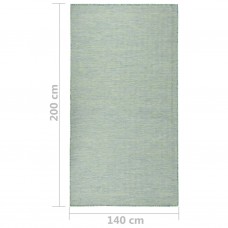 Āra paklājs, 140x200 cm, tirkīzzils