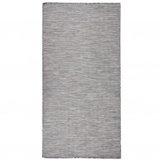 Āra paklājs, 100x200 cm, brūns ar melnu