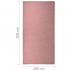 Āra paklājs, 100x200 cm, sarkans