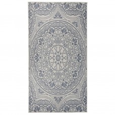Āra paklājs, 80x150 cm, zils raksts