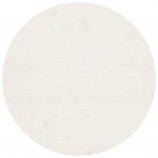 Galda virsma, balta, ø70x2,5 cm, priedes masīvkoks