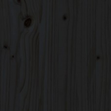 Gultas rāmis, priedes masīvkoks, 75x190 cm, melns