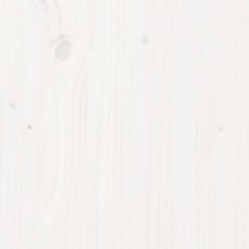 Gultas rāmis, priedes masīvkoks, 135x190 cm, balts, divvietīgs