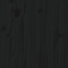 Gultas rāmis, priedes masīvkoks, 120x200 cm, melns