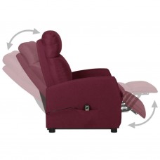Atpūtas krēsls, paceļams, atgāžams, violets audums
