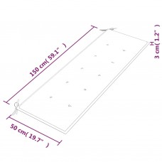 Sols, matracis ar lapu apdruku, 150 cm, masīvs tīkkoks