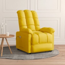 Masāžas krēsls, dzeltens audums