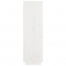 Augstais skapītis, balts, 74x35x117 cm, priedes masīvkoks