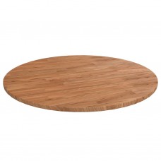 Apaļa galda virsma, gaiši brūna, ø80x1,5 cm, ozola masīvkoks