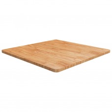Kvadrātveida galda virsma, brūna, 80x80x2,5 cm, ozola masīvkoks