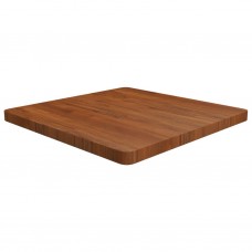 Kvadrātveida galda virsma, brūna, 70x70x4 cm, ozola masīvkoks