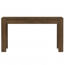 Virtuves galds, brūna ozola, 140x74,5x76 cm, inženierijas koks