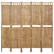 5-paneļu istabas aizslietnis, bambuss, 200x180 cm