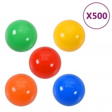 Krāsainas rotaļu bumbiņas bērnu baseinam, 500 gab.