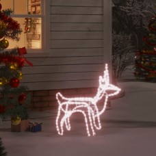 Ziemassvētku figūra, ziemeļbriedis, silti balts, 60x30x60 cm