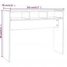 Konsoles galds, ozolkoka krāsa, 105x30x80 cm, inženierijas koks