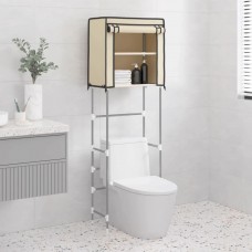 Plaukts tualetes podam, 2 līmeņi, krēmkrāsas, 56x30x170 cm