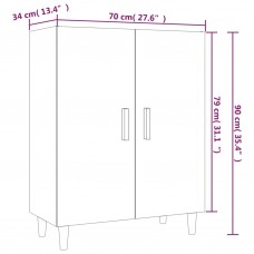 Kumode, balta, 70x34x90 cm, inženierijas koks