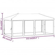 Saliekama nojume ar sienām, zila, 3x6 m