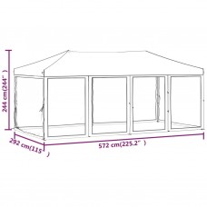 Saliekama nojume ar sienām, sarkana, 3x6 m