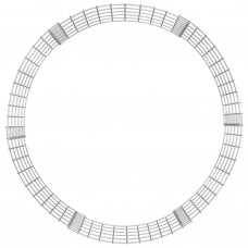 Gabions, stabs, apaļš, cinkots tērauds, ø100x50 cm