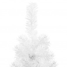 Mākslīgā ziemassvētku egle ar statīvu, pusapaļa, balta, 120 cm