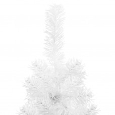 Mākslīgā ziemassvētku egle ar statīvu, pusapaļa, balta, 180 cm