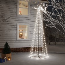 Ziemassvētku egle, 310 vēsi baltas led lampiņas, 100x300 cm
