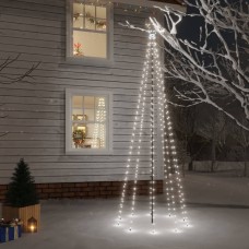 Ziemassvētku egle ar pīķi, 310 vēsi baltas led, 300 cm