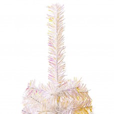 Mākslīgā ziemassvētku egle, zaigojoši zaru gali, balta, 180 cm