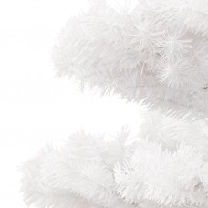 Mākslīgā ziemassvētku egle podā, spirālveida, balta, 120 cm