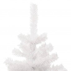 Mākslīgā ziemassvētku egle podā, spirālveida, balta, 150 cm