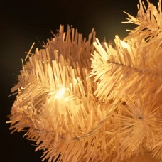 Mākslīgā ziemassvētku egle podā, spirālveida, balta, 150 cm