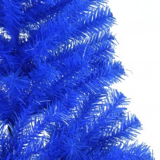 Mākslīgā ziemassvētku egle ar statīvu, pusapaļa, 240 cm, zila