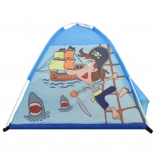 Rotaļu telts ar 250 bumbiņām, 120x120x90 cm, zila