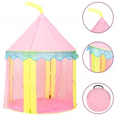 Rotaļu telts ar 250 bumbiņām, rozā, 100x100x127 cm