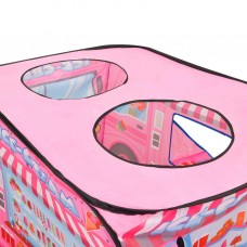 Rotaļu telts ar 250 bumbiņām, 70x112x70 cm, rozā