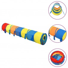 Rotaļu tunelis, 250 bumbiņām, 245 cm, poliesters, daudzkrāsains