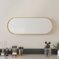 Sienas spogulis, zelta krāsā, 15x40 cm, ovāls
