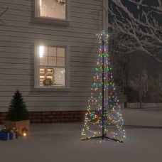 Ziemassvētku egle, 200 krāsainas led lampiņas, 70x180 cm