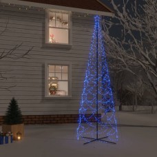 Ziemassvētku egle, 1400 zilas led lampiņas, 160x500 cm