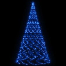 Ziemassvētku egle karoga mastam, 3000 zilas led, 800 cm