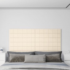 Sienas paneļi, 12 gab., krēmkrāsa, 90x15 cm, samts, 1,62 m²