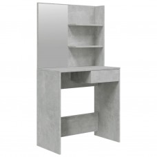 Galdiņš ar spoguli, betona pelēks, 74,5x40x141 cm
