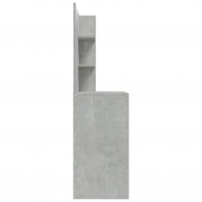 Galdiņš ar spoguli, betona pelēks, 74,5x40x141 cm