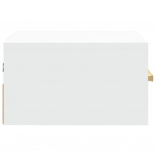 Sienas naktsskapītis, balts, 35x35x20 cm